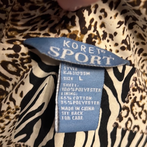 Size L | KORET SPORT | Animal print | jacket - Picture 5 of 12